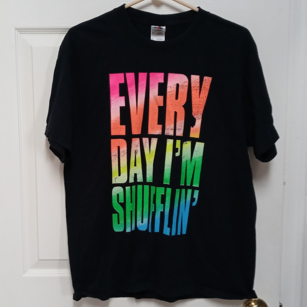 Every Day I'm Shufflin' Black T-Shirt